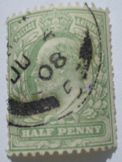 1/2 Penny 1902 - Edward VII - yellowish green