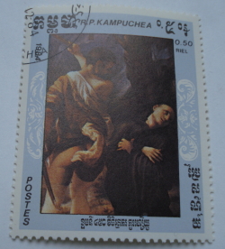0,50 Riel 1984 - Martyrdom of Four Saints, by Antonio Allegri Correggio