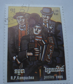 1 Riel 1985 - "Three Musicians", Fernand Leger