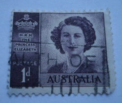 Image #1 of 1 Penny 1948 - Princess Elizabeth