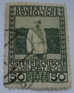 50 Heller - Împăratul Franz Joseph în uniformă de mareșal