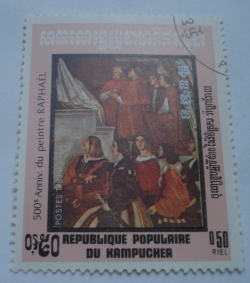 Image #1 of 0,50 Riel 1983 - Details from Mass of Bolsena, Raphaël