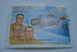 3 Kip 1985 - American Astronauts; T. Stafford, V. Brand and D. Stayton