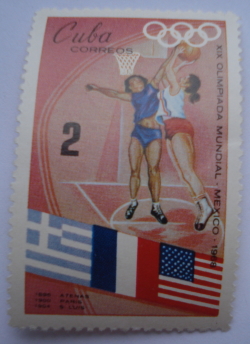 Image #1 of 2 Centavos 1968 - Basketball