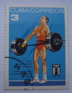 Image #1 of 3 Centavos 1973 - Weight Lifting Position