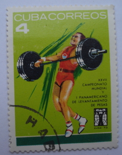 4 Centavos 1973 -  Weight Lifting Position