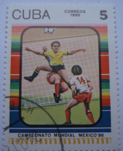 Image #1 of 5 Centavos 1986 - Campionatul mondial de fotbal