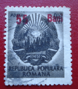 55 Bani 1952 - Overprint 55#0,50
