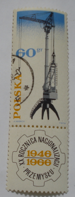 Image #1 of 60 Grosz - Construction crane, with label