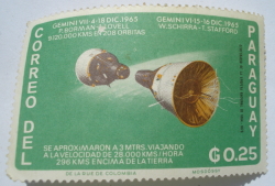 0.25 Guarani - Andocare Gemini 7 & 6, 16/12-18/65