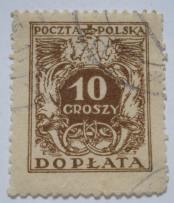 10 Grosz - Brown Eagle on a Shield