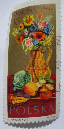 40 Grosz 1966 - Flowers and Farm Produce