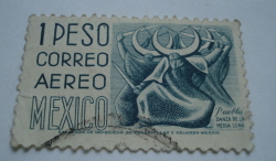 1 Peso 1975 - Dance of the Crescent Moon, Puebla