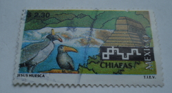 Image #1 of 2.30 Peso 1997 - Palenque Pyramid and Waterfalls, Chiapas; Birds