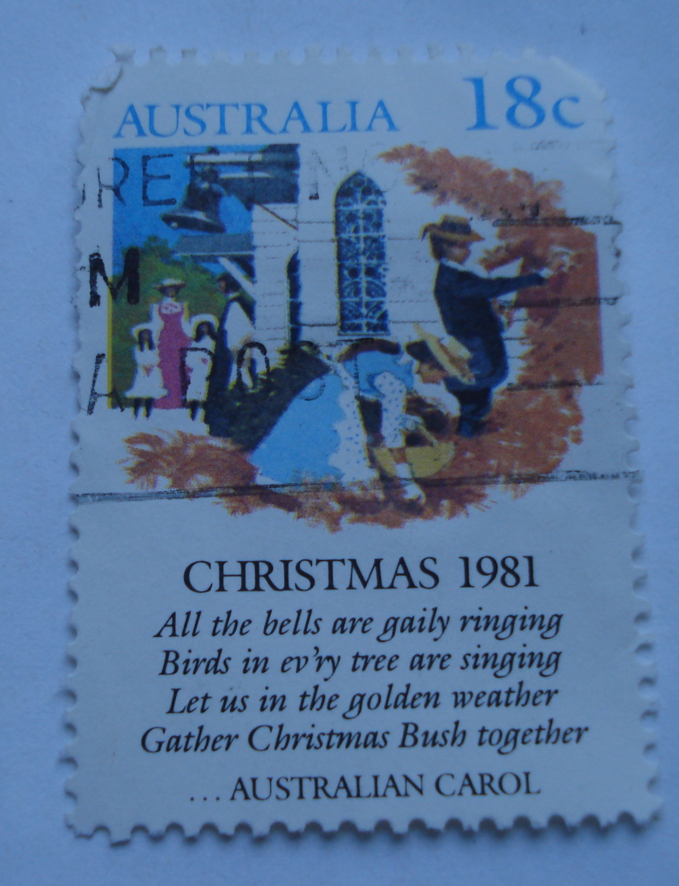 18 Cents 1981 Christmas Bush for His Adorning 1981 Australia