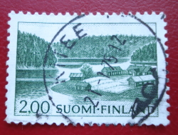 Image #1 of 2.00 Markkaa 1964 - Farm on Lake Shore