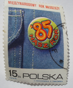 15 Zloty 1985 - Anul internațional al tineretului