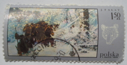 Image #1 of 1.50 Zloty - Întoarcerea de la vânătoarea de urși, de Julian Falat