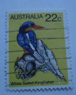 22 Cents 1980 - White-tailed Kingfisher (Tanysiptera sylvia)