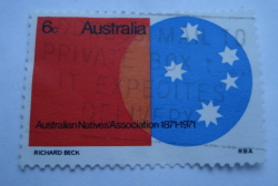 Image #1 of 6 Cents 1971 - Centenary of Australian Natives Association