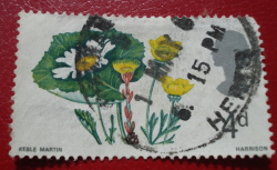 Image #1 of 4 Pence 1967 - Ox-eye Daisy, Coltsfoot and Buttercup