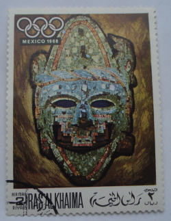 Image #1 of 2 Riyals - Mask (Mexico 1968)