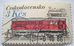 3 Koruna - Series T 466.2 Diesel Locomotive & 1900-24 Steam Locomotive