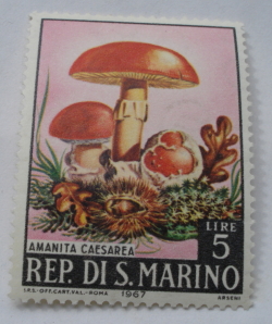 Image #1 of 5 Lire 1967 - Amanita caesarea