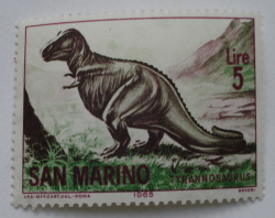 5 Lire 1965 - Tyrannosaurus