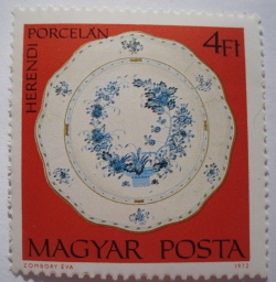 4 Forints 1972 - Plate with Flowers