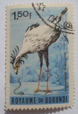 Image #1 of 1.50 Francs - Secretarybird (Sagittarius serpentarius)