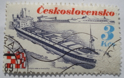 Image #1 of 3 Koruna 1989 - "Trinec" (Container Ship)