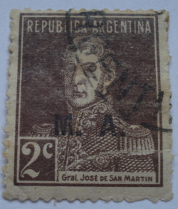 Image #1 of 2 Centavo - Jose Francisco de San Martín (1778-1850), ovpt. “M.A.”