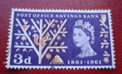Image #1 of 3 Pence 1961 - Post Office Savings Bank