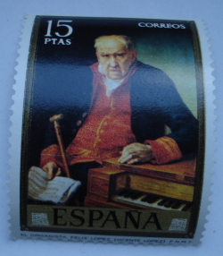 Image #1 of 15 Pesetas - 'The Organist, Felix Lopez'