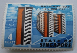 4 Cents - High-rise blocks ( National Day)