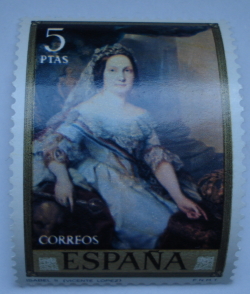 Image #1 of 5 Pesetas - „Regina Isabella a II-a”