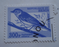 300 Francs 2000 - Wood Warbler (Phylloscopus sibilatrix)