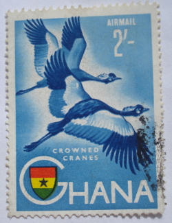 2 Shilling - Black Crowned Crane (Balearica pavonina)