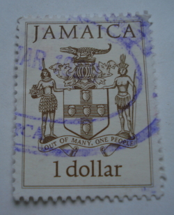 1 Dollar 1987 - Jamaican Coat of Arms - undated