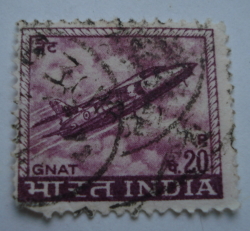 20 Paisa 1967 - Hindustan Aircraft Industries Ajeet jet fighter