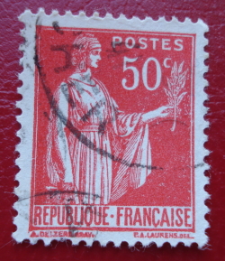 50 Centimes 1935 - Type Peace (IV)