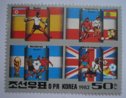 Image #1 of 50 Chon 1982 - Flags from Spain, Yugoslavia, Honduras, Northern Ireland