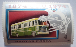 Image #1 of 4 Forints 1974 - Mail bus