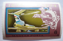 Image #1 of 6 Forints 1974 - Airplane mail TU-154