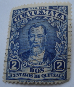 Image #1 of 2 Centavos - Justo Rufino Barrios (1835–1885), al 9-lea președinte