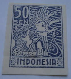 50 Sen - Artă indoneziană (print Jokjakarta)