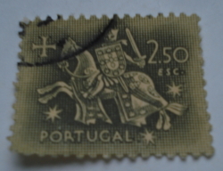 Image #1 of 2,50 Escudos 1953 - Knight on horseback (from the seal of King Dinis)