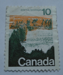 10 Cents 1972 - Forest Area in Central Canada