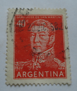 Image #1 of 40 Centavos 1956 - José Francisco de San Martín (1778-1850) - litho